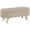 Beige, variant on Topcobe 46-Inch Linen Upholstered Bed Bench, Cozy French Style End Table with Plush Cushion & Solid Wood Legs, Cream White for Bedroom Decor