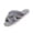 Gray, variant on Womens Crisscross Strap Fuzzy Slide Slippers Boho Plush Open Toe House Slides Soft Warm Non-Slip Fluffy Casual Indoor Bedroom Sandals