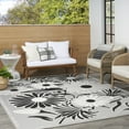 thumbnail image 4 of Nourison Aloha Indoor/Outdoor Black White 3'6" x 5'6" Area Rug, (4x6), 4 of 9