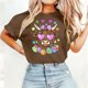 thumbnail image 5 of Camisetas de Manga Larga de las Mujeres con Estampado de Pascua, Cuello Redondo Suelto Casual Top para el Uso Diario de Primavera, 5 of 5