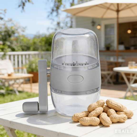 Bisitoy Nut Chopper Hand Crank Machine for Fresh Chopping, Ideal for Nuts Garlic Ginger