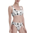 thumbnail image 4 of High Waisted Bikini Sets For Women, Cute Cow And Milk Stains Swimsuits Tummy Control, Two Pieces Bathing Suit, 4 of 8