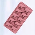 thumbnail image 4 of Molde de 10 cubos de hielo congelados con forma de oso polar, molde para pastel, molde para helado DIY, molde de silicona para bloques de hielo, molde para paletas, accesorio de cocina con tapa (rosa), 4 of 5