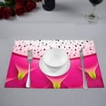 thumbnail image 3 of MKHERT Funny Dragon Fruit Pitaya Texture Pattern Placemats Table Mats for Dining Room Kitchen Table Decoration 12x18 inch,Set of 6, 3 of 4