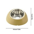 thumbnail image 3 of LSLJS Bol pour Animaux en Acier Inoxydable Bol pour Animaux Bol pour Chien Mangeoire Protection de Cou Bol Incliné pour Nourriture pour Animaux Ensemble de Nourriture pour Animaux Bol pour Chat, 3 of 6