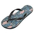 thumbnail image 2 of YAZAOOSummer Flip Flops Creatively Timeless Roses on Azure Simple Beach Sandals, 2 of 8