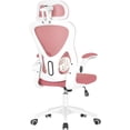 thumbnail image 1 of BestOffice Computer Office Chair High Back Ergonomic Swivel Task, Lumbar Support Adjustable Headrest Flip-up Armrests for Home Office, Pink, 1 of 7
