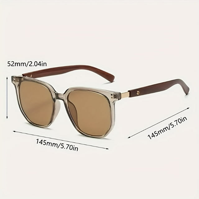 Lunettes Rétro Tendance à Forme Carrée - Verres Polarisés, Accents de Clous, Design Style de Rue - Parfaites pour Femmes et Hommes, Conduite Extérieure, Voyages et Tenue Décontractée