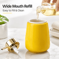 thumbnail image 7 of Modern Foam Soap Dispenser for Bathroom, Chic Ceramic Bottle, Gold Soap Dispenser Pump (Yellow), 7 of 7