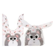 10PCS Gifts Bunny Ear Party Supplies Biscuit Package Rabbit Cookie Bags Candy Bag Easter Rabbit 2