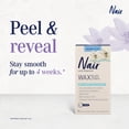 thumbnail image 3 of Nair Wax Ready Hair Removal Strips for Face, Unscented for Sensitive Skin with White Lily, 24 Strips + 2 Finishing Wipes, Packaging May Vary, 3 of 7
