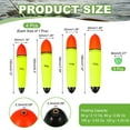 thumbnail image 2 of Uxcell Fishing Slip Bobbers, EVA Foam Bobbers Slip Floats with Fish Beads 2.1/2.8/3.5/4.2 oz, 2 of 7