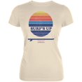 thumbnail image 1 of Surf's Up Byron Bay Australia Cream Juniors Soft T-Shirt, 1 of 1