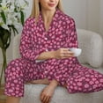 thumbnail image 6 of Sikiie Flowers With Green Leaves Pajamas for Women Set, Womens Pajama Sets, Lounge Sets for Women, 2pjs for Women-X-Large, 6 of 7