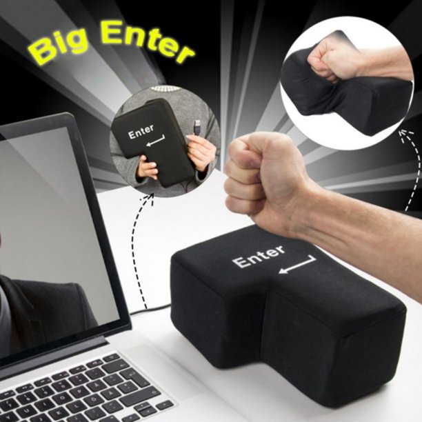 Almohada YADILLO Giant USB Big Enter con llave Stress Relief Toy