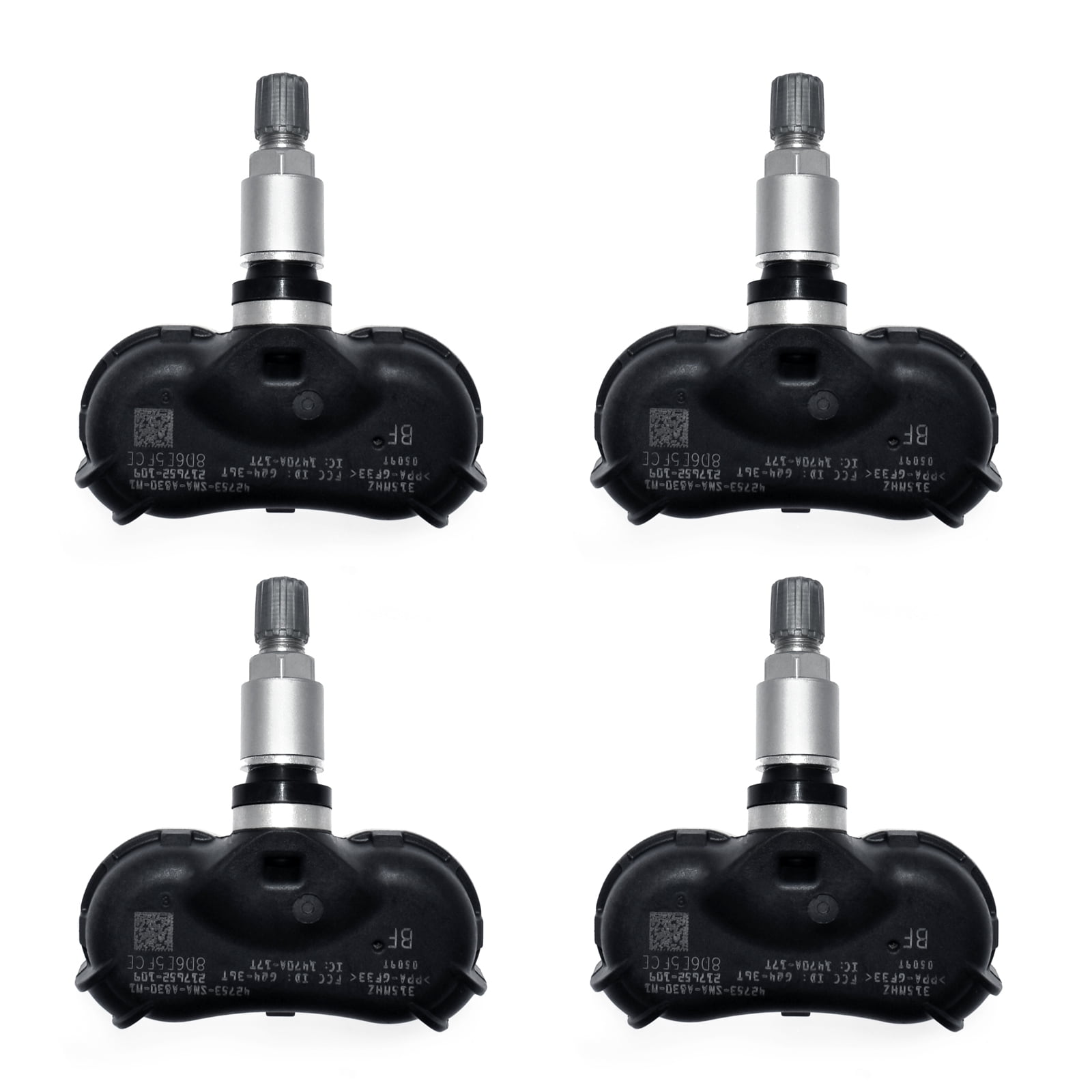 4-Pack TPMS Sensors For 2008-2014 Honda Civic, CR-Z, Fit, Odyssey, Insight - Replaces 42753-TR3-A81