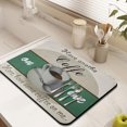 thumbnail image 3 of Dish Drying Mat, Coffee Mug Farmhouse Design Absorbent Coffee Bar Mat for Countertops, Coffee Bar Accessories for Kitchen Counter Coffee Maker Coffee Pot Dining Room Decoration 18x24in, 3 of 7