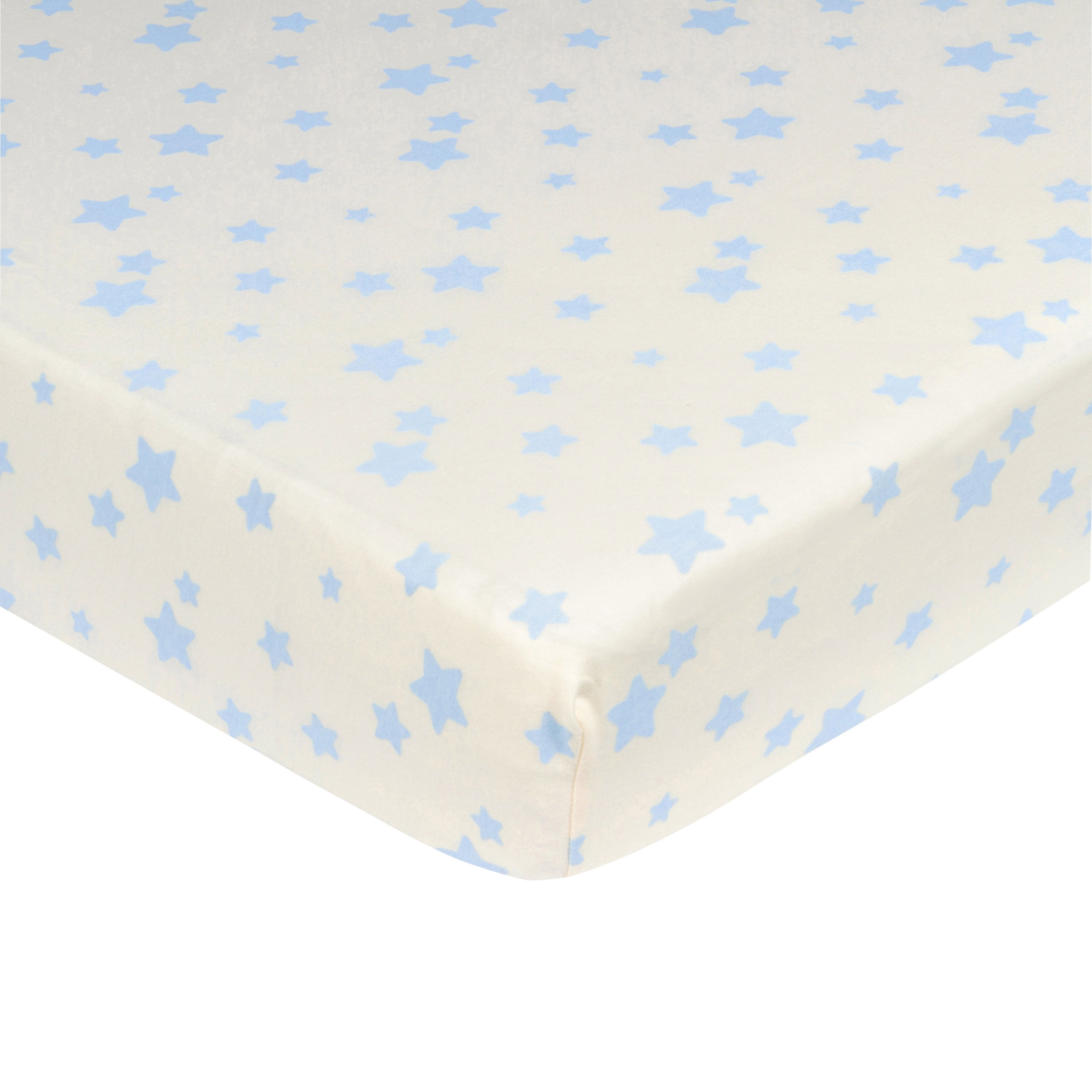 Gerber Newborn Baby Boy Organic Cotton Crib Sheet, Stars