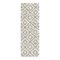 thumbnail image 3 of Unique Loom Trellis Shag Collection Area Rug - Ruth (2' x 6' Runner Ivory/Gray), 3 of 11