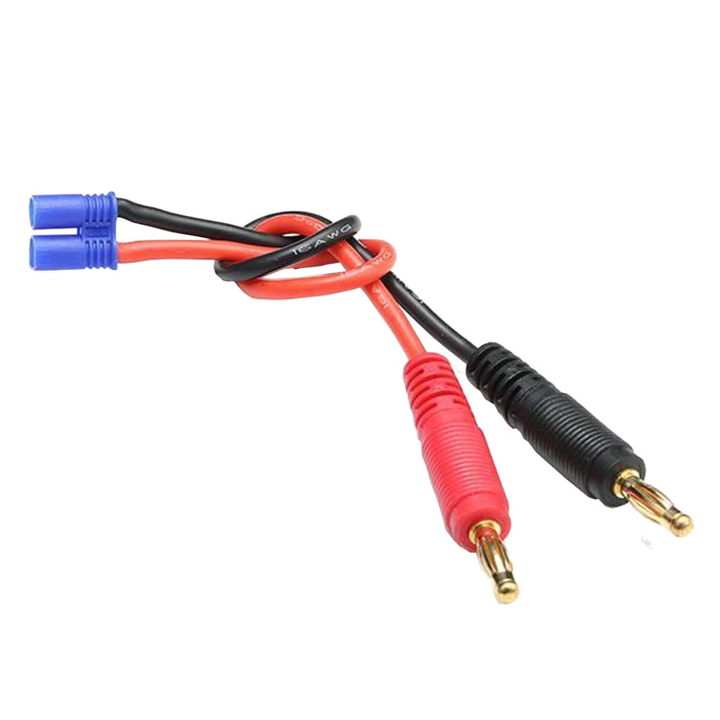 EC2 To Banana Plug Charge Lead Adapter For X4 RC Quadcopter Spare Part SG*HWC 
