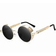 thumbnail image 1 of Vintage Steampunk Round Sunglasses Men Women Shade Round Lens Metal Frame, 1 of 1
