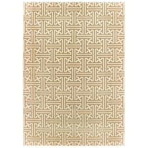 Oriental Weavers Bowen Area Rug 1333Y Gold Crosshatch Overlaid 5' 3" x 7' 6" Rectangle