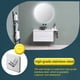 thumbnail image 2 of Gancho para albornoz de acero inoxidable, colgador de sombreros de pared para dormitorio y baño, organizador de ducha para ahorrar espacio, ganchos para interiores para el hogar, dormitorio plateado Inevent HA010059-02B, 2 of 7