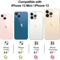 thumbnail image 3 of Protecteur d'Objectif Compatible avec l'Iphone 13 & 13 Mini pour les Femmes Filles Bling Paillettes Diamant Objectif de Décoration de Protection Accessoires pour iPhone 13 (Noir), 3 of 5