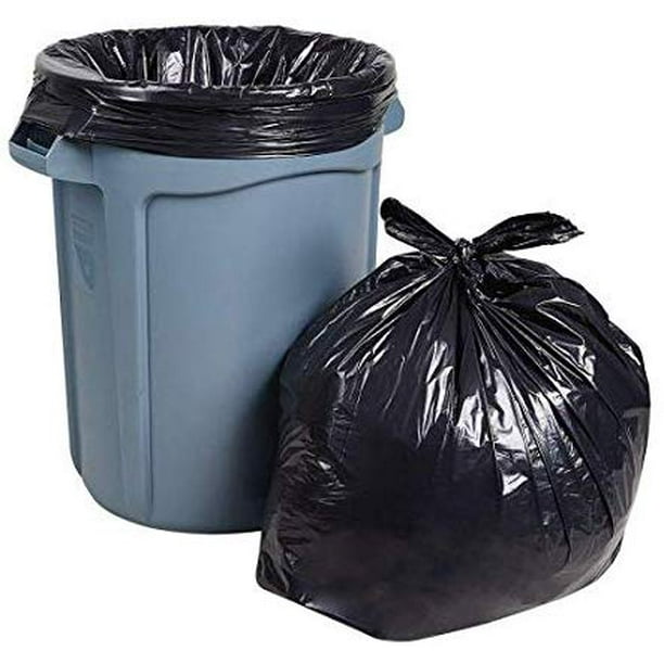 MaxTough Contractor Black Heavy Duty Trash Bags 55 Gallon (20 Pack