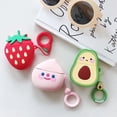 thumbnail image 2 of Funda para auriculares tipo concha de zanahoria de la serie de frutas 3D de dibujos animados lindo portátil, 2 of 8