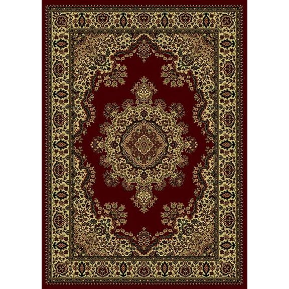 Vitaly Mesopotamia Area Rug 1191 Burgundy Medallion Floral 7' 9" x 11' Rectangle