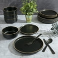thumbnail image 6 of Gibson Home Everyday Essential Black Dinnerware Set, Set of 12, 6 of 10