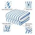 thumbnail image 2 of NC 2 Piece Bath Towel Set, Microfiber Absorbent Fast Drying Bath Towels, 30" x 60", Blue, 2 of 6