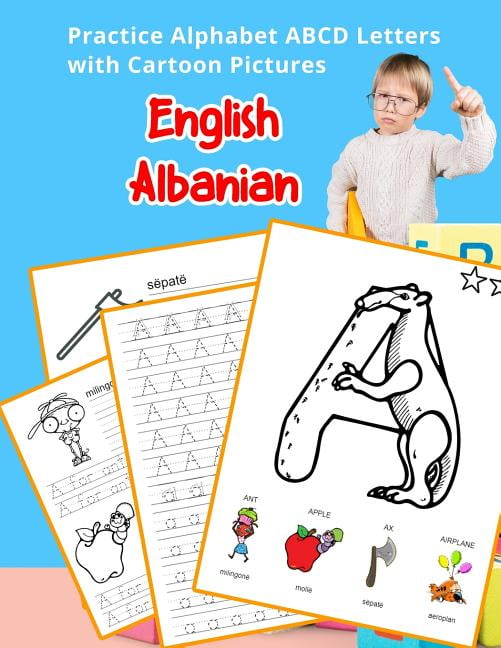 English Alphabets A-Z Handwriting & Coloring Vocabulary Flashcards ...