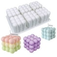 thumbnail image 1 of Moldes de velas para hacer velas de burbujas, moldes de silicona para velas de burbujas de 6 cavidades para hacer jabón, molde de pastel de burbujas para cera de soja, 1 of 5