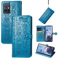 thumbnail image 2 of Funda Cartera FOXDOCK para MOTO E22 4G , Flip PU con Relieve de Gatos y Perros, Tarjetero y Soporte, 2 of 6