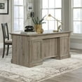 thumbnail image 2 of Bowery Hill Engineered Wood Executive Desk in Split Oak Finish, 2 of 20