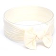 thumbnail image 1 of 1 pieza de diadema para bebé, diadema para niñas recién nacidas, diadema para niñas, diadema elástica de nailon con lazo,turbante para bebés, accesorios para fotos, color crema BANYUO Hogar, 1 of 3