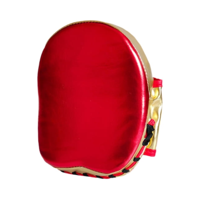 Almohadilla de boxeo de PU para entrenamiento, almohadillas de boxeo, karate, boxeo, de boxeo con enfoque curvo Rojo