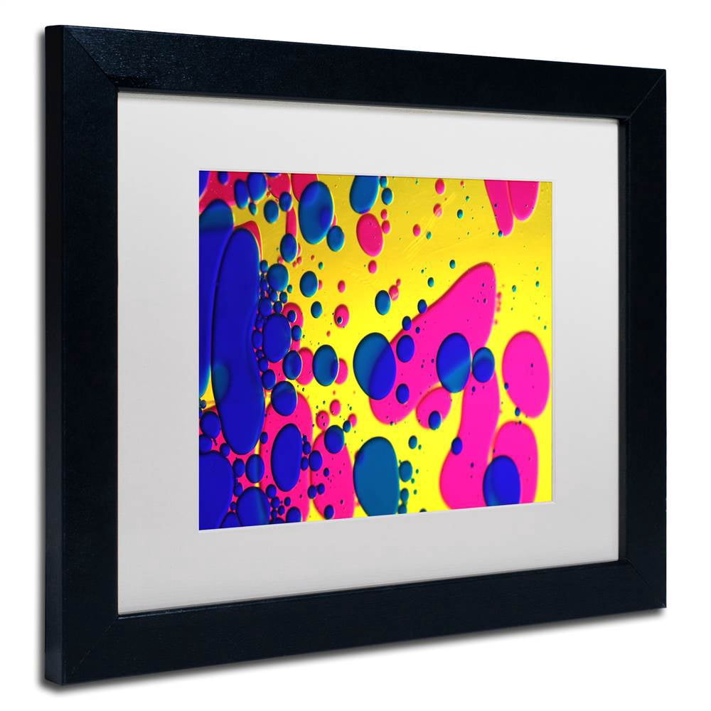 Trademark Fine Art "Colour Fun V" Canvas Art by Beata Czyzowska Young, White Matte, Black Frame