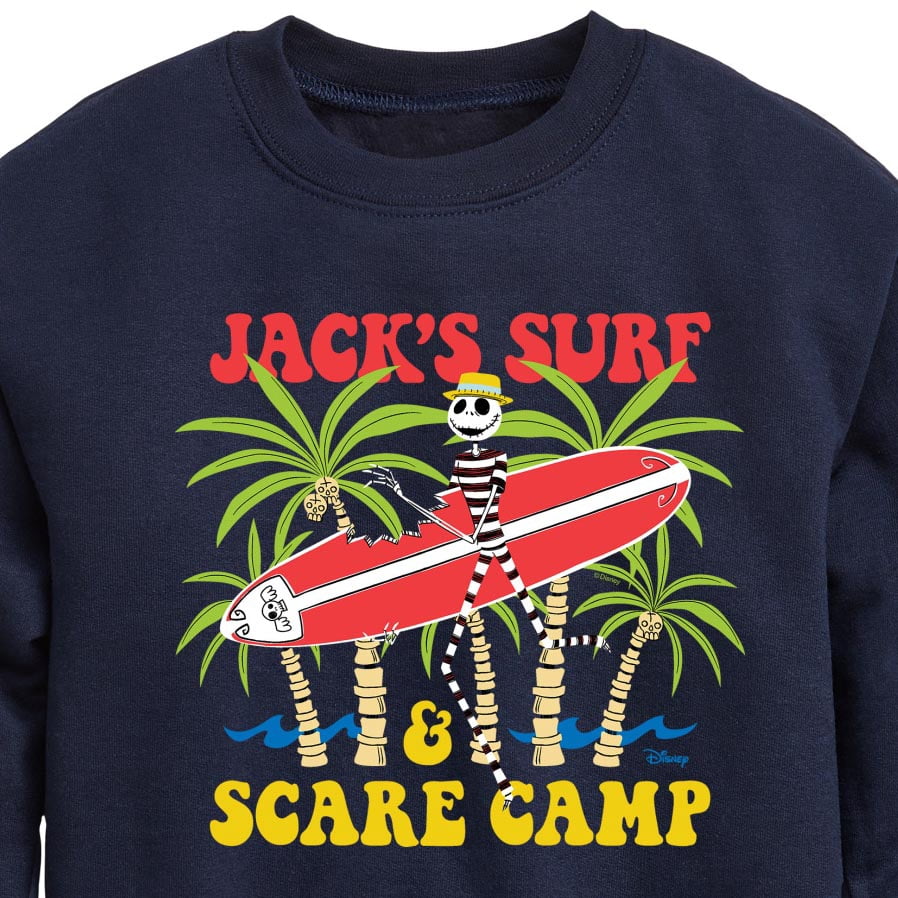 Nightmare Before Christmas - Jack's Surf Scare Camp - Summertime - Toddler And Youth Long Sleeve Graphic T-Shirt
