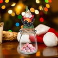 thumbnail image 6 of Gnmfd Christmas Elf Candy Jar Ornament, Cute Resin Glass Container for Snacks Sweets, Holiday Dwarf Decor for Christmas Tree Winter Party Indoor Outdoor Decor, 6 of 6