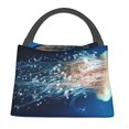 thumbnail image 1 of Easygdp White Jellyfish Dansing in the Ocean Bolsa de Almuerzo Insulada Reutilizable, Bolsa de Mano y Bandolera para Oficina, Trabajo, Viajes, 1 of 6
