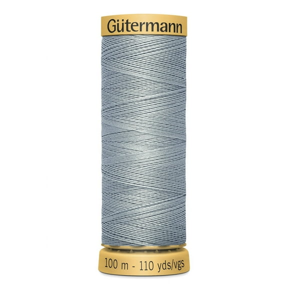 Gutermann Natural Cotton Silver Streak Thread, 110 Yd.
