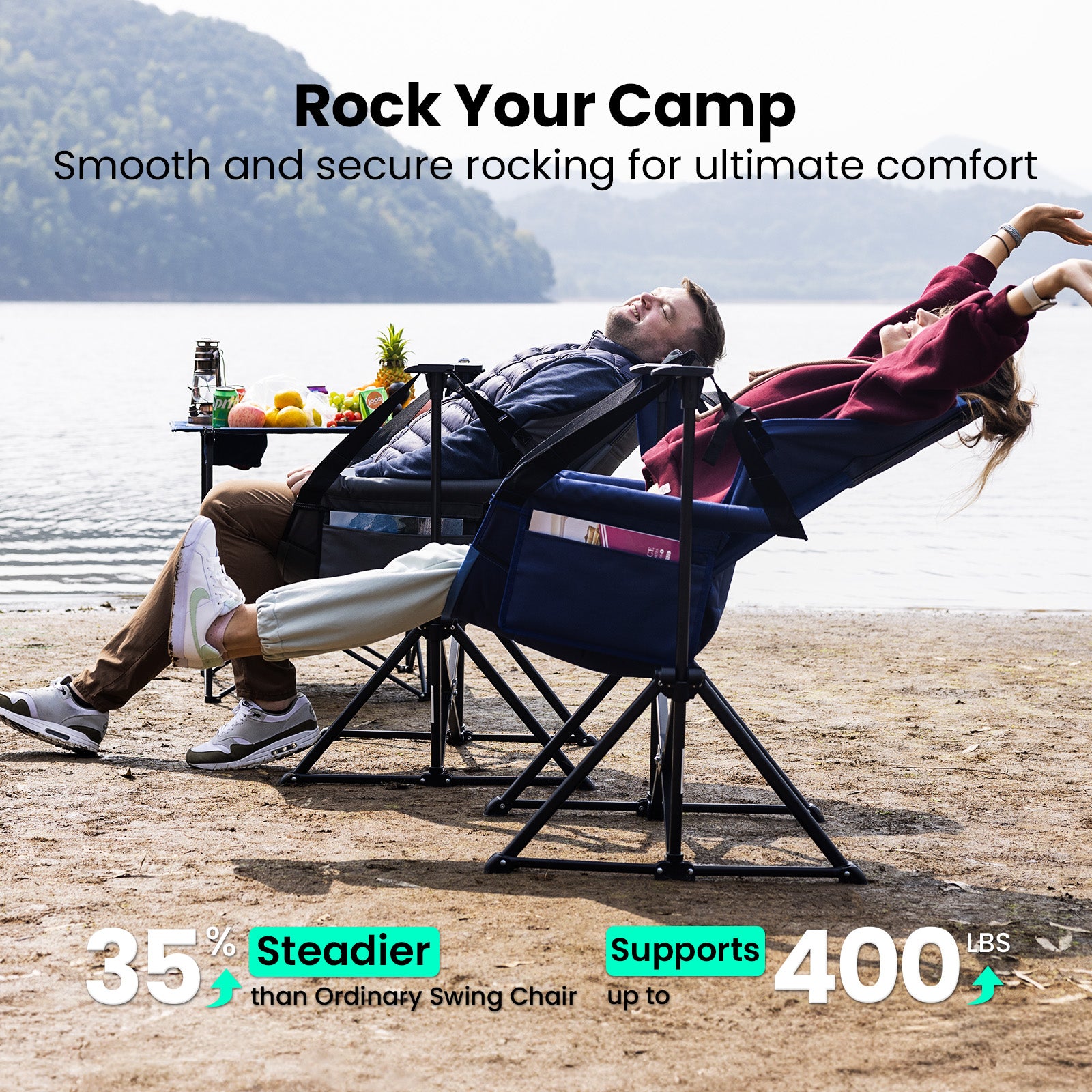 OuterSpa Hammock Camping Chair, Folding Outdoor Swing photo 3