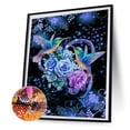 thumbnail image 2 of Diamante Taladro Flor Colibrí 5D Kits de pintura de bricolaje Decoración redonda completa (A5924) Hugtrwg Para estrenar, 2 of 9