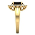 thumbnail image 3 of Halo Engagement Ring for Women - 2.72ct Natural Onyx in 14K Yellow Gold Promise Ring, 3 of 6