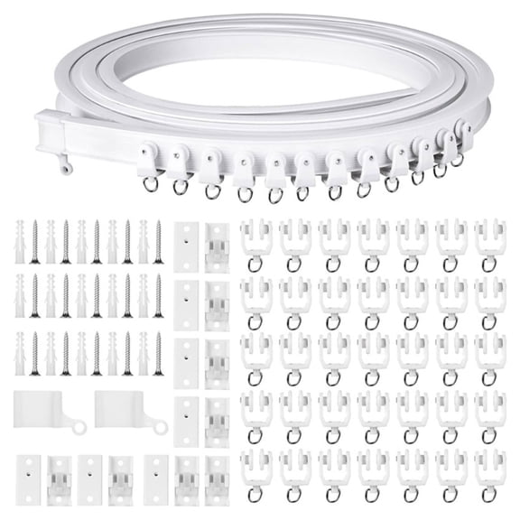 5 Meter Curtain Track Set with Full Accessories Set for Professional Craft Use