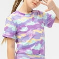 thumbnail image 2 of AherBiu Kid Teen Girls Clothes Workout Tops Lightweight Tie-Dye Sports Tshirt Short Sleeve Activewear Tees, 2 of 6