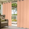thumbnail image 3 of Peach Fuzz Outdoor Curtains for Patio Waterproof, Windproof Privacy Curtains with Weighted Bottom, Modern Pure Peach Fuzz Outside Drapes for Picnic Garage Backyard Cabana 54"x84" 1 Panel, 3 of 8